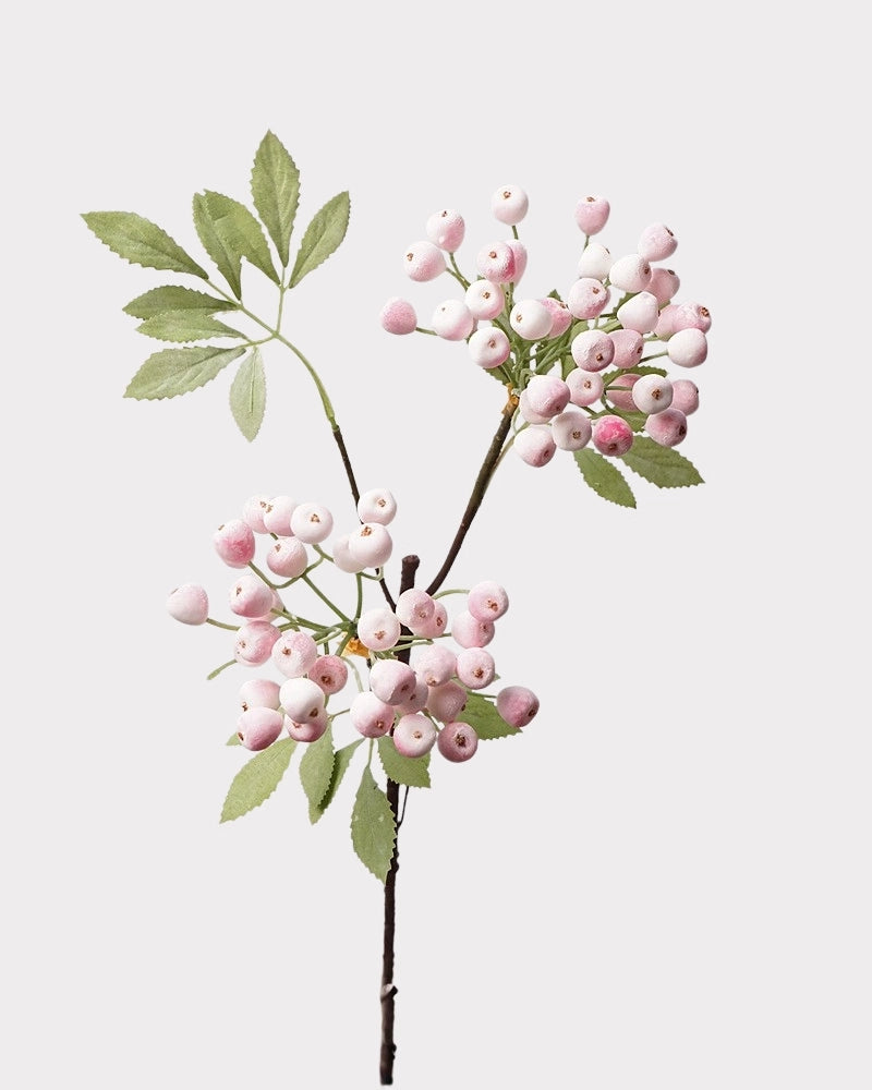 2-Branch Faux Blueberry Stem - 26.8"