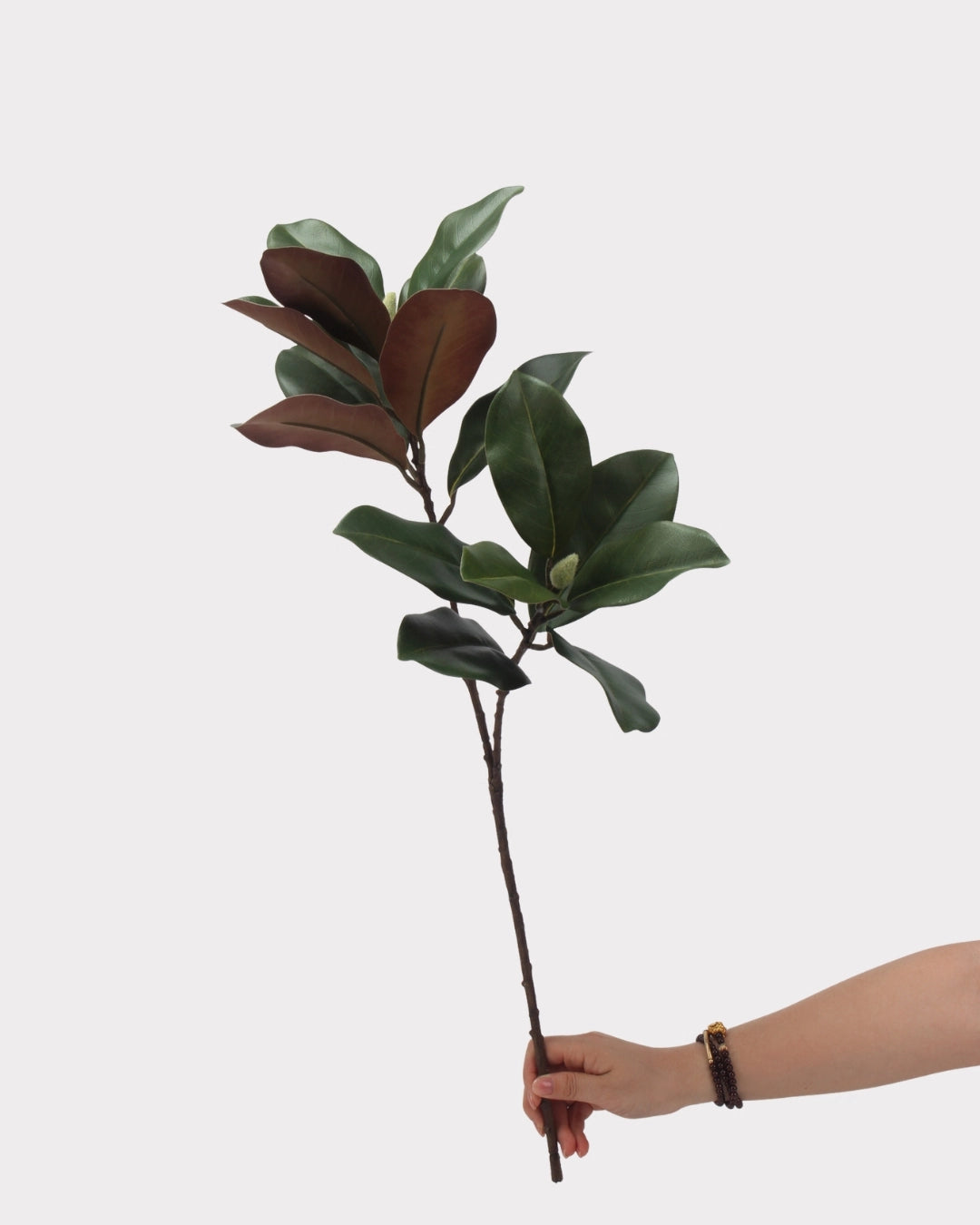 2-Head Magnolia Leaf Faux Foliage - 29"