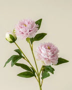 3-Head Peony Faux Flower in Purple - 29.5"