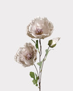 3-Head Poppy Faux Flower - 28"
