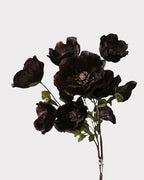 3-Head Poppy Faux Flower - 28"