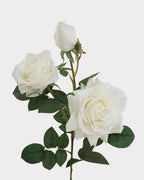 3-Head Real Touch Rose Faux Flower - 30"