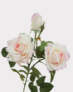 3-Head Real Touch Rose Faux Flower - 30"