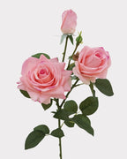 3-Head Real Touch Rose Faux Flower - 30"