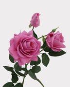3-Head Real Touch Rose Faux Flower - 30"