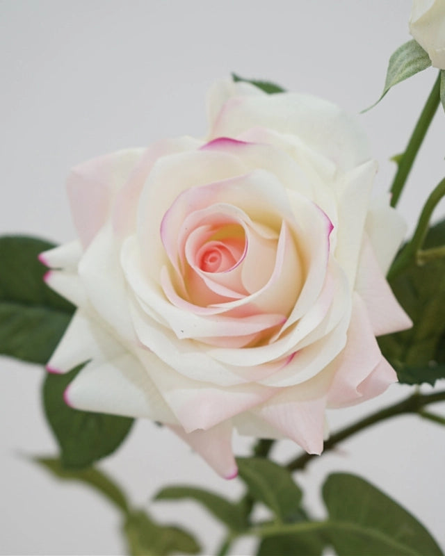 3-Head Real Touch Rose Faux Flower - 30"