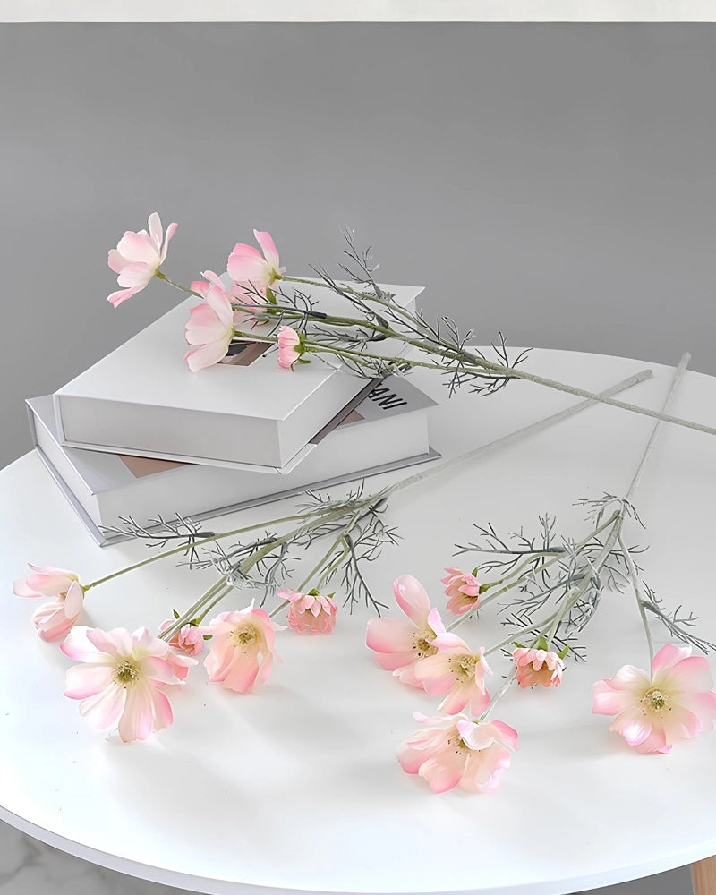 6-Head Gradient Cosmos Faux Flower Stem - 23.6"