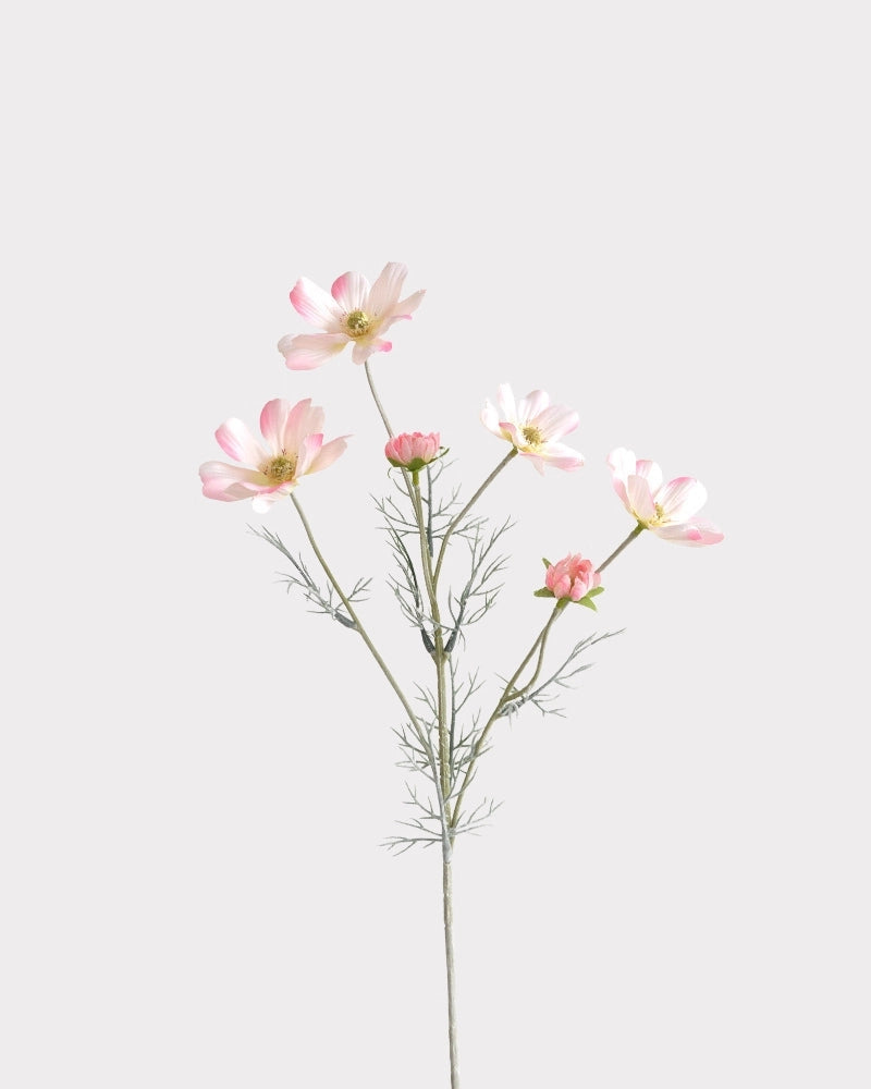 6-Head Gradient Cosmos Faux Flower Stem - 23.6"