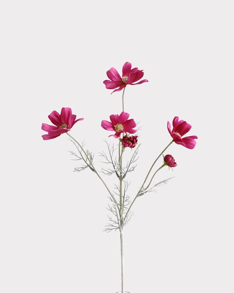 6-Head Gradient Cosmos Faux Flower Stem - 23.6"