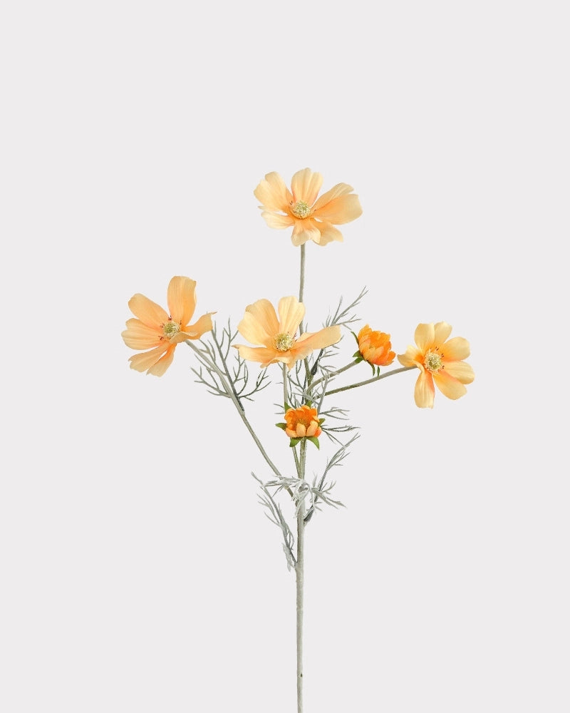 6-Head Gradient Cosmos Faux Flower Stem - 23.6"