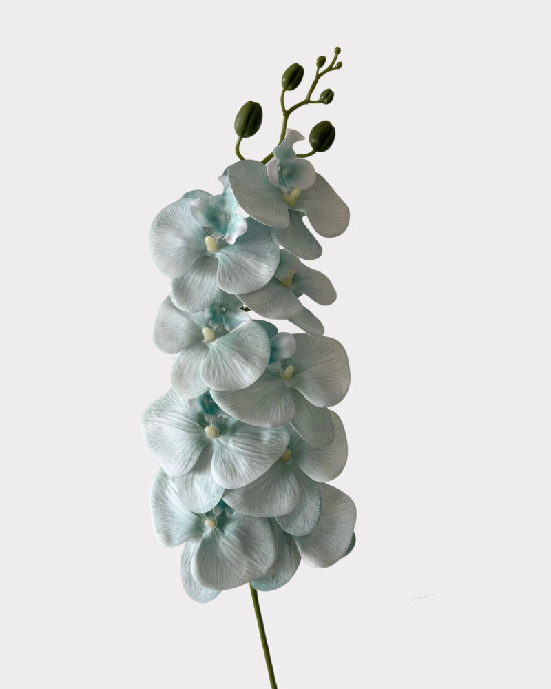 9-Head Faux Film Phalaenopsis Orchid Flower - 38.6"