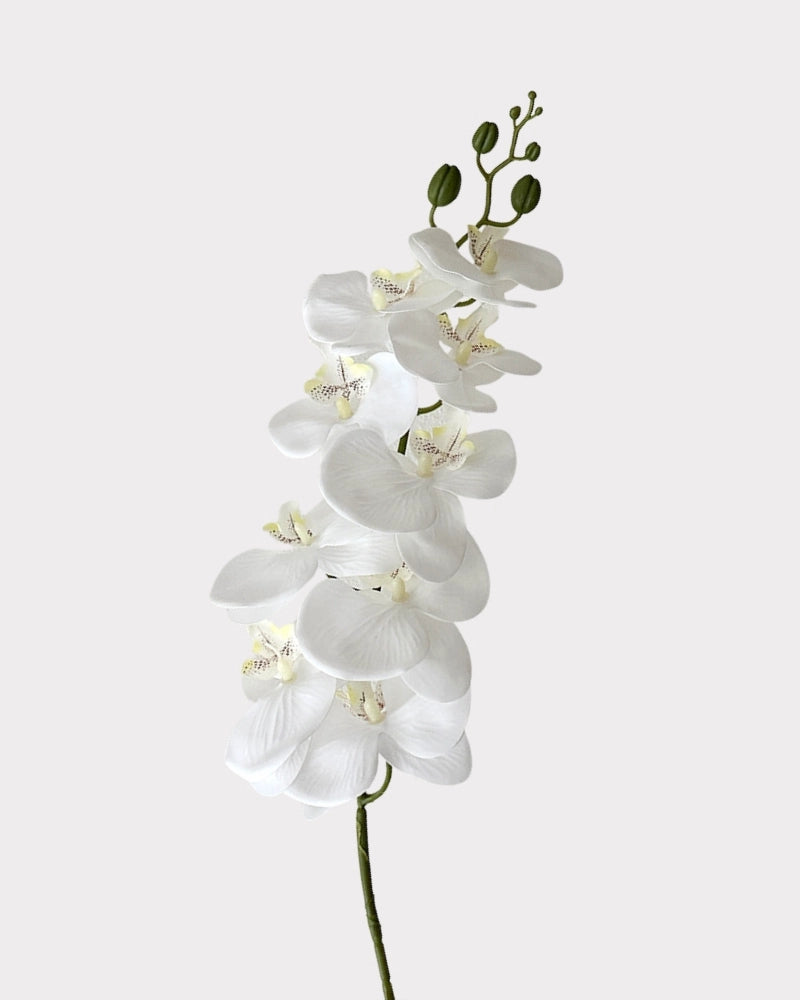 9-Head Faux Film Phalaenopsis Orchid Flower - 38.6"