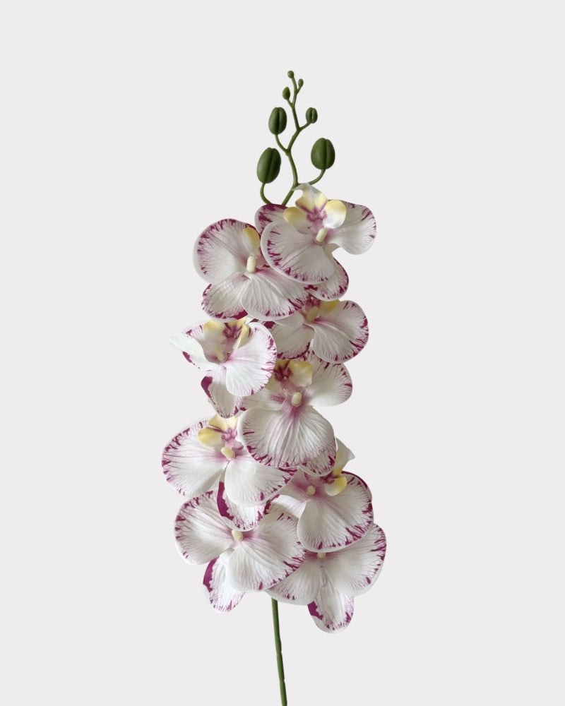 9-Head Faux Film Phalaenopsis Orchid Flower - 38.6"