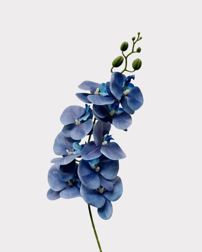 9-Head Faux Film Phalaenopsis Orchid Flower - 38.6"