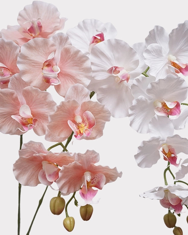 9-Head Phalaenopsis Orchid Faux Flower - 39"