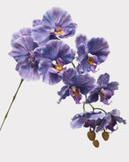 9-Head Phalaenopsis Orchid Faux Flower - 39"