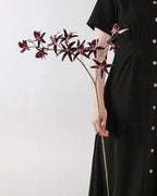 Artificial Australian Dendrobium Orchid Stem 35"