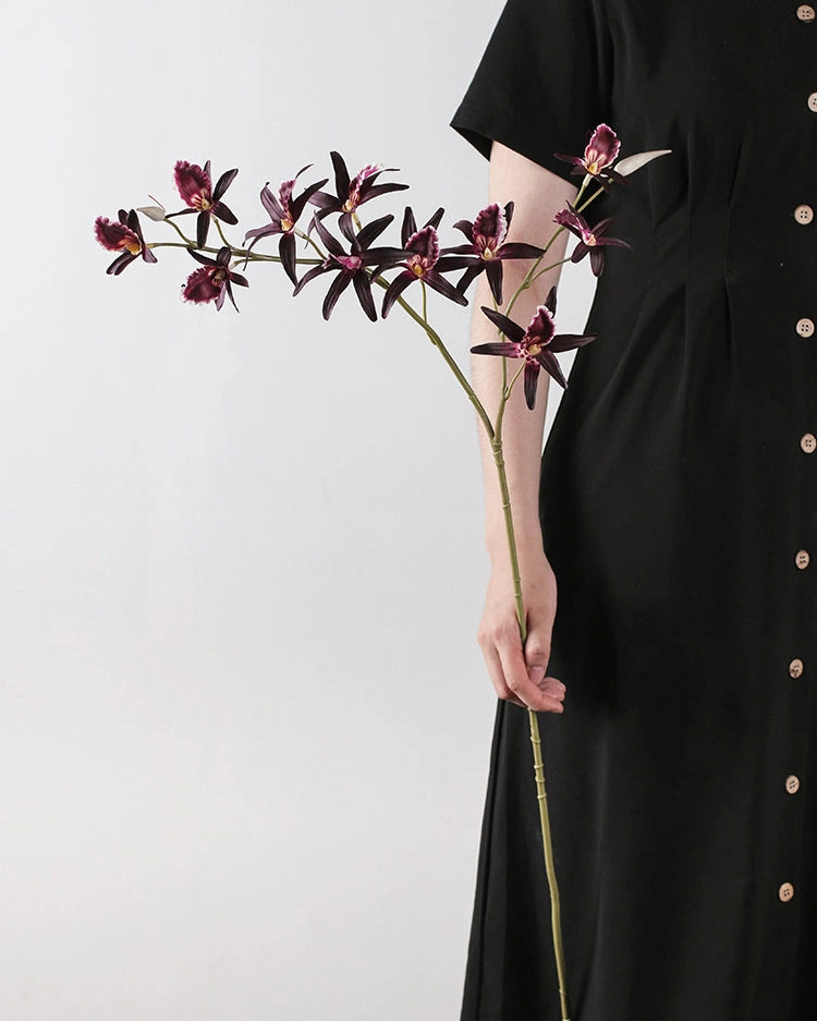 Artificial Australian Dendrobium Orchid Stem 35"