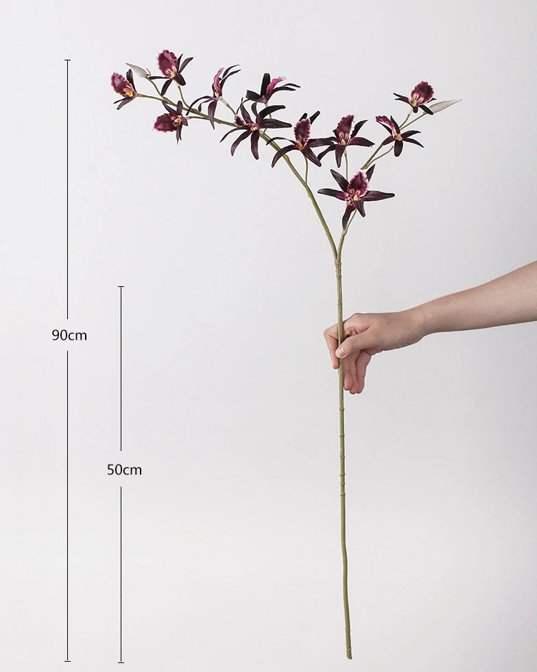 Artificial Australian Dendrobium Orchid Stem 35"