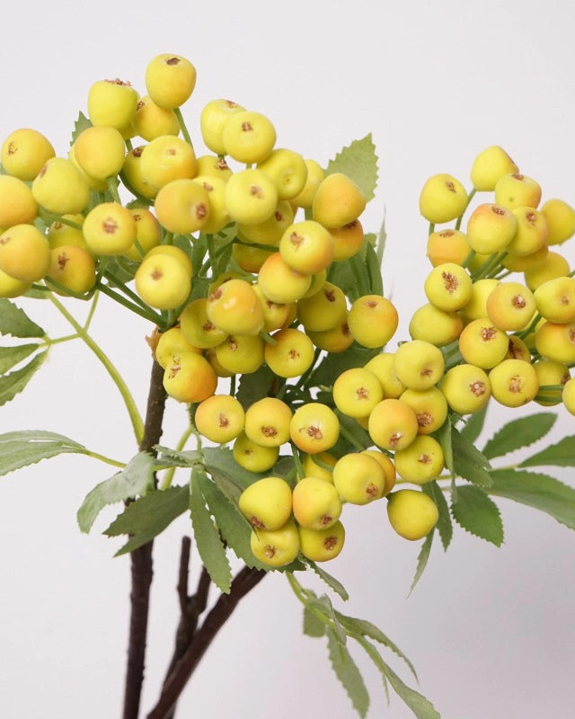 Artificial Blueberry Stem 14"