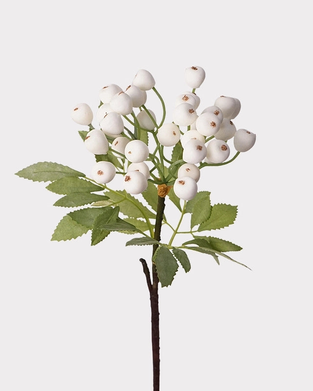 Artificial Blueberry Stem 14"
