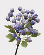 Artificial Blueberry Stem 14"