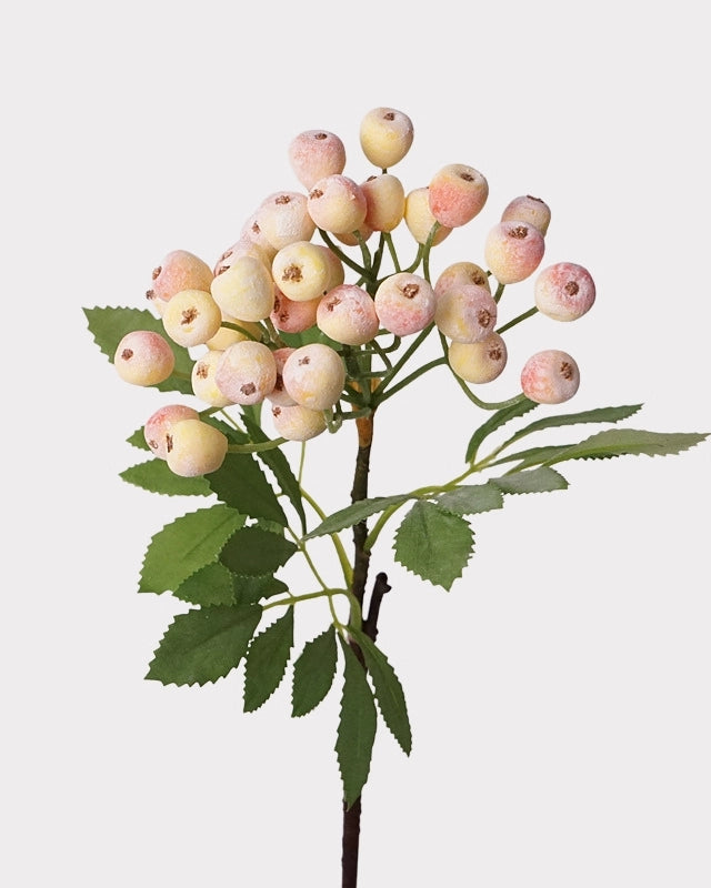 Artificial Blueberry Stem 14"