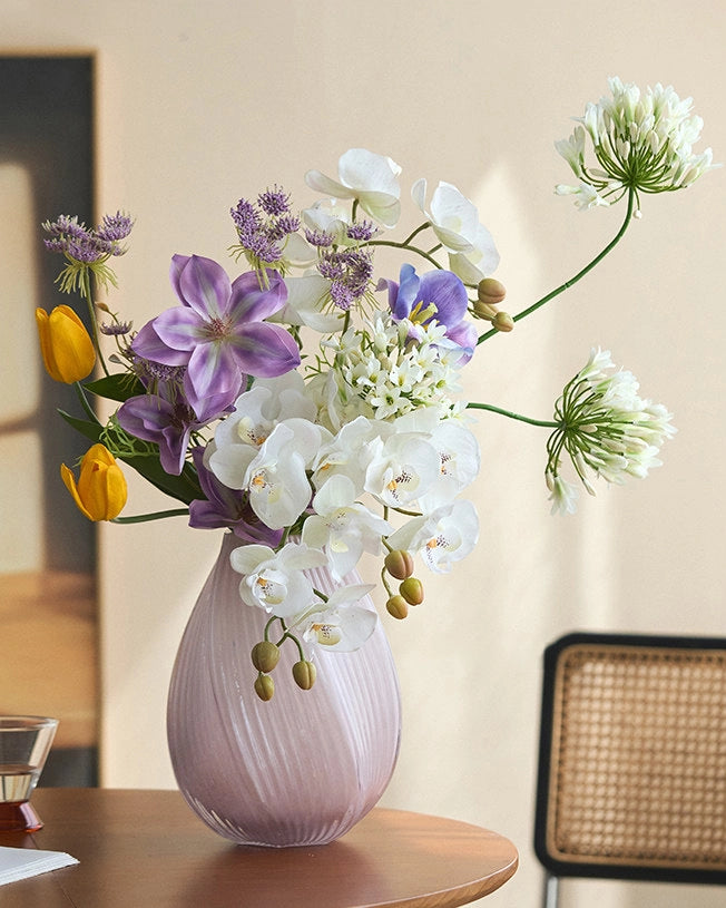 Artificial Clematis Flower Bouquet 23"