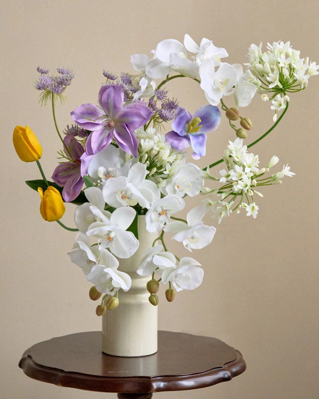 Artificial Clematis Flower Bouquet 23"