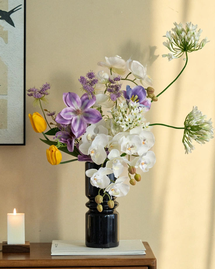 Artificial Clematis Flower Bouquet 23"