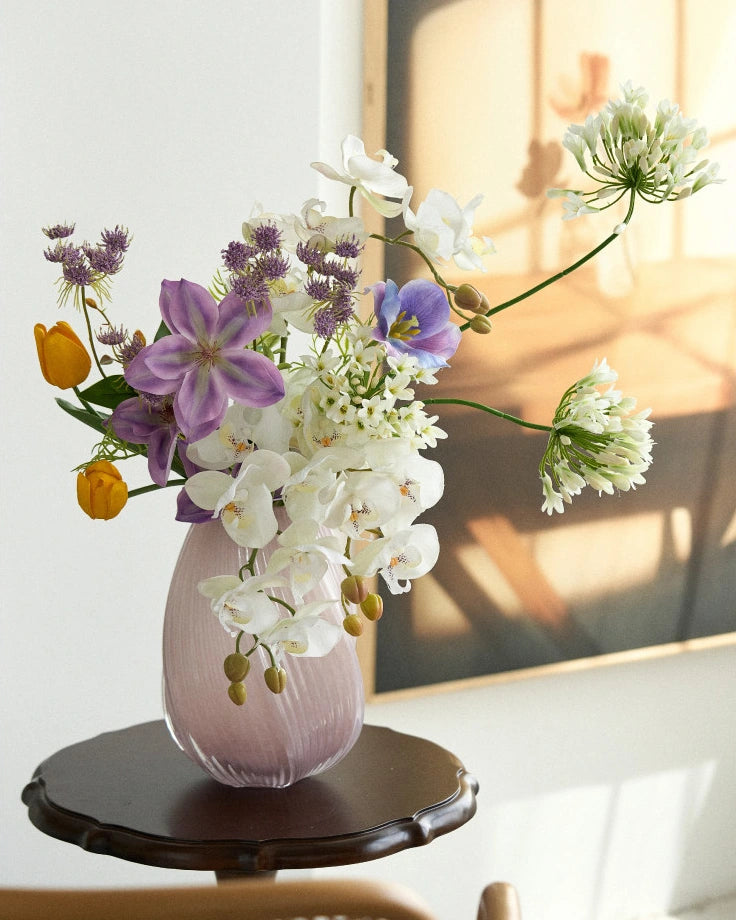 Artificial Clematis Flower Bouquet 23"