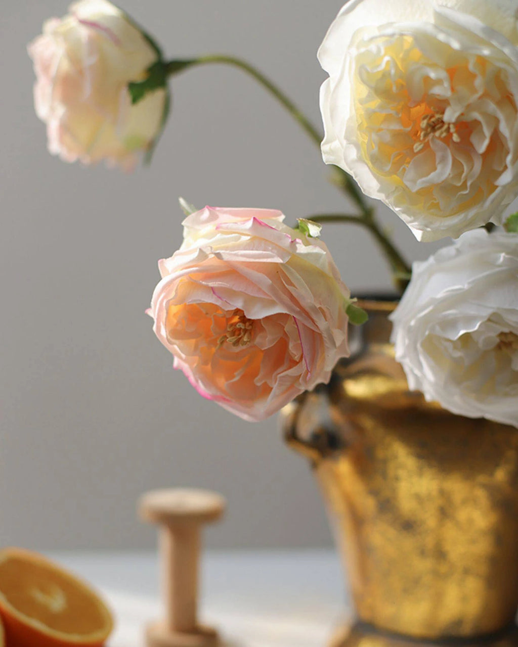 Artificial Concave Rose Stem 28"