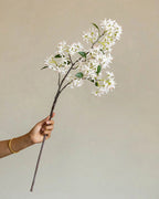 Artificial Double Head Gem Orchid Stem 33"