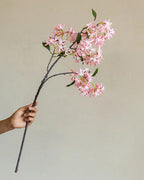 Artificial Double Head Gem Orchid Stem 33"