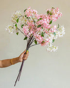 Artificial Double Head Gem Orchid Stem 33"