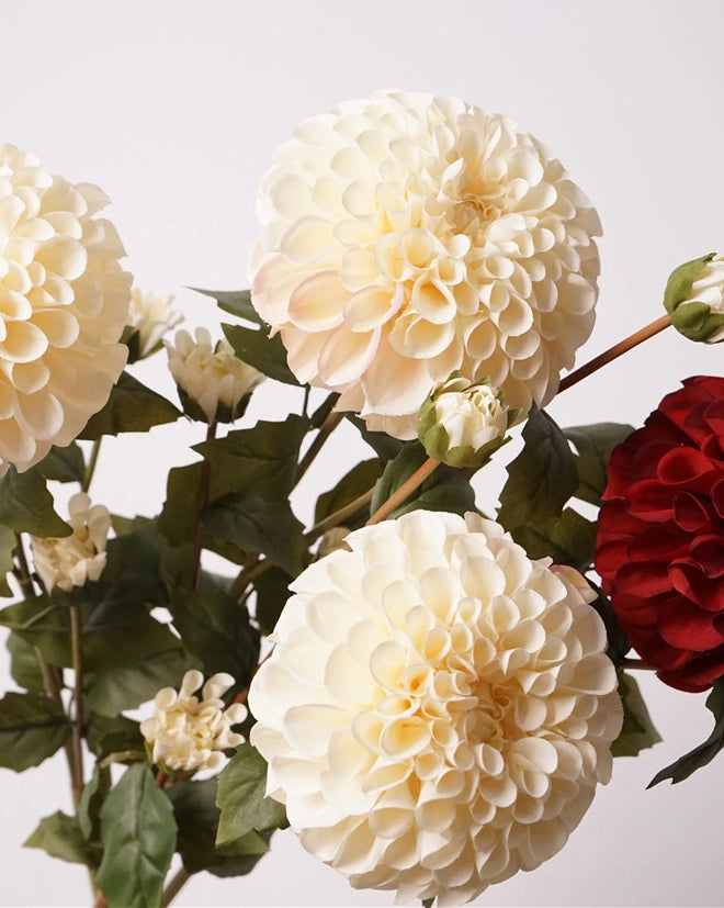 Artificial Full Bloom Lush Dahlia 31"