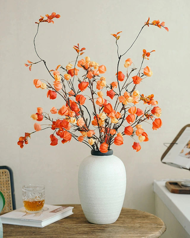 Artificial Gradient Physalis Lantern Berry Stem 30"