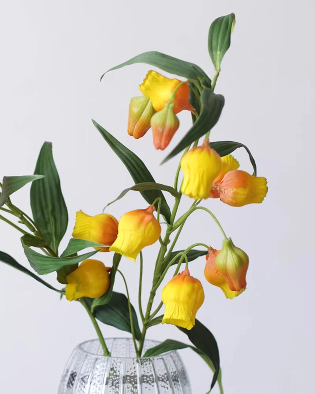 Artificial Lantern Lily Stem 40"