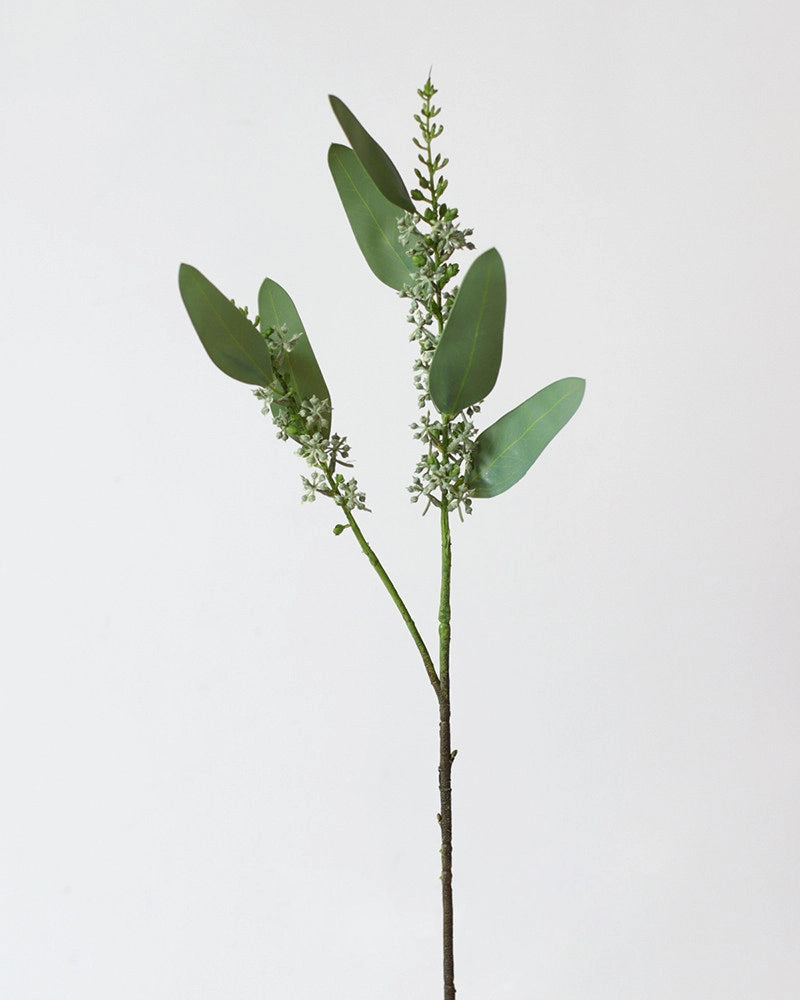 Artificial Pointed Eucalyptus Stem 23"