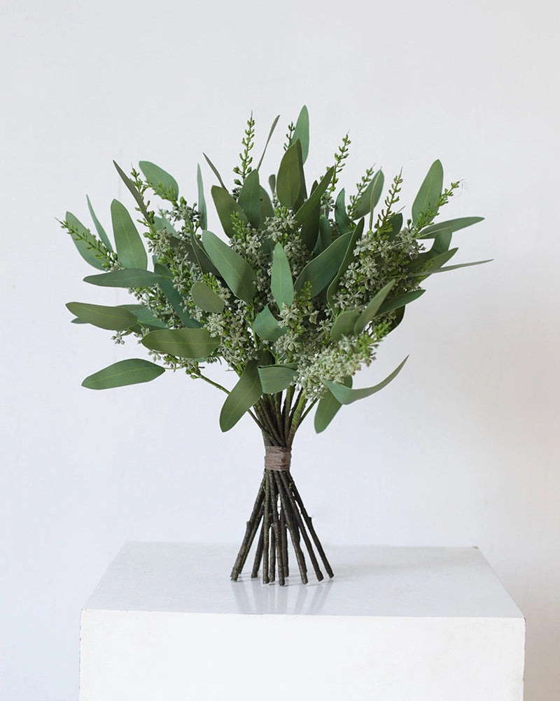 Artificial Pointed Eucalyptus Stem 23"