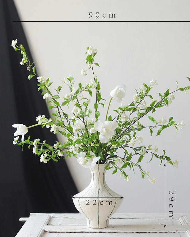 Artificial Spiraea & Tulip Bouquet/Arrangement