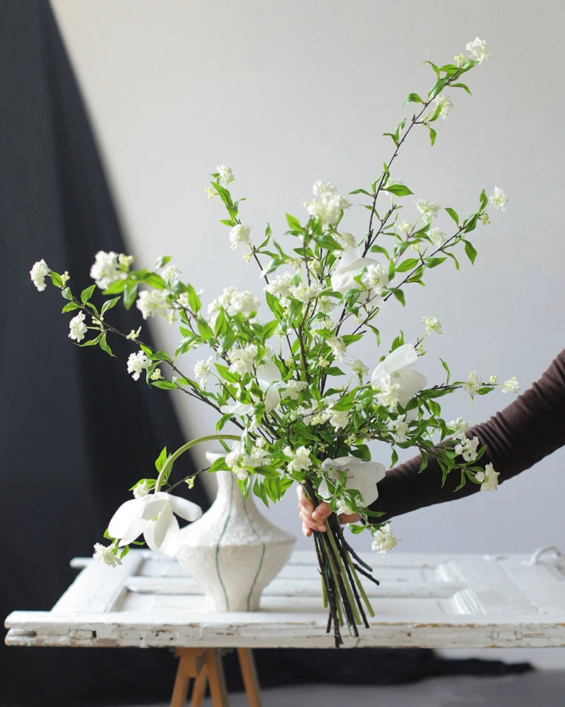 Artificial Spiraea & Tulip Bouquet/Arrangement