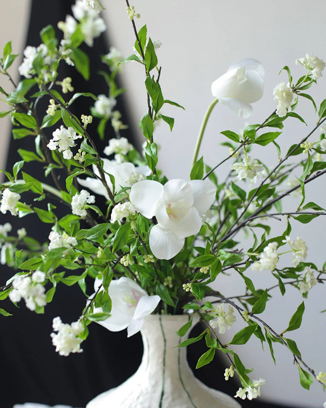 Artificial Spiraea & Tulip Bouquet/Arrangement