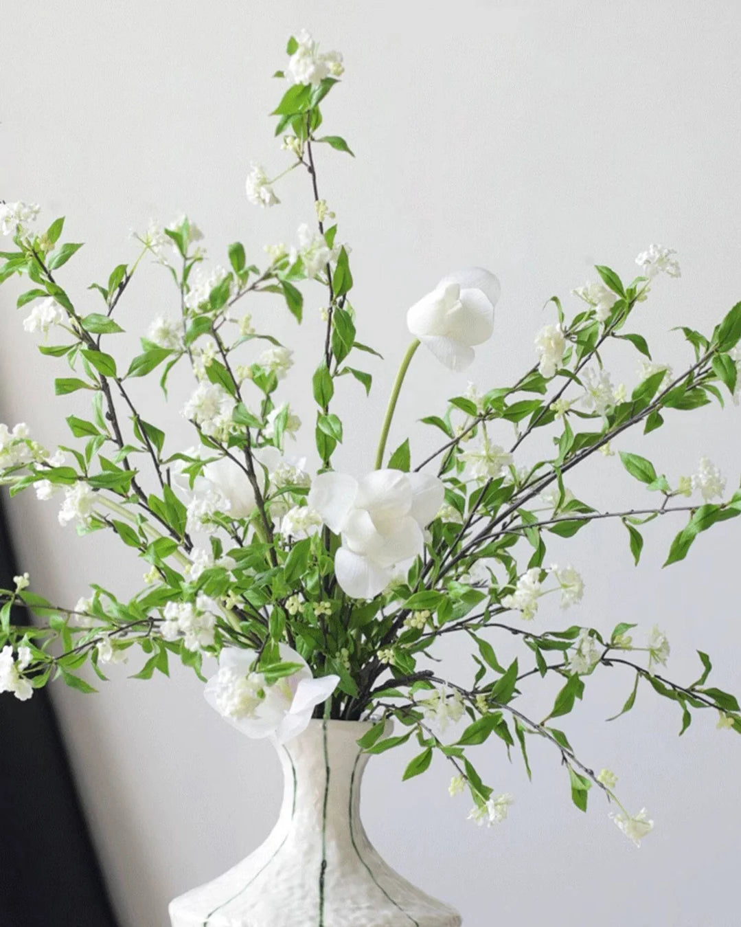 Artificial Spiraea & Tulip Bouquet/Arrangement