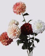 Artificial Vintage Oil Painting Dahlia 21"
