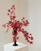 Autumnal Artificial Maple Leaf Stem 27"