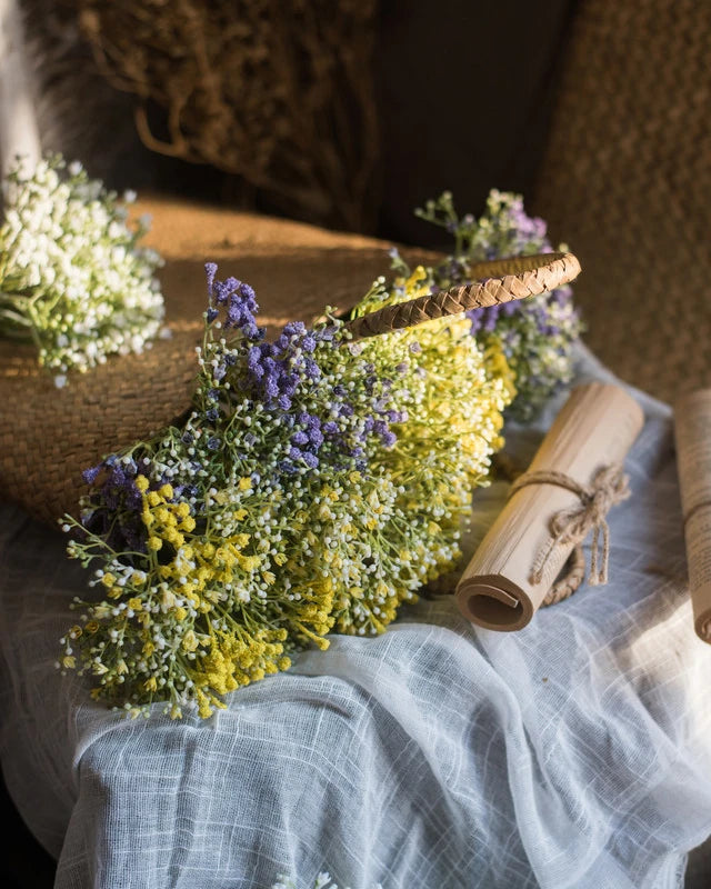 Baby's Breath Faux Flower Bouquet - 11"