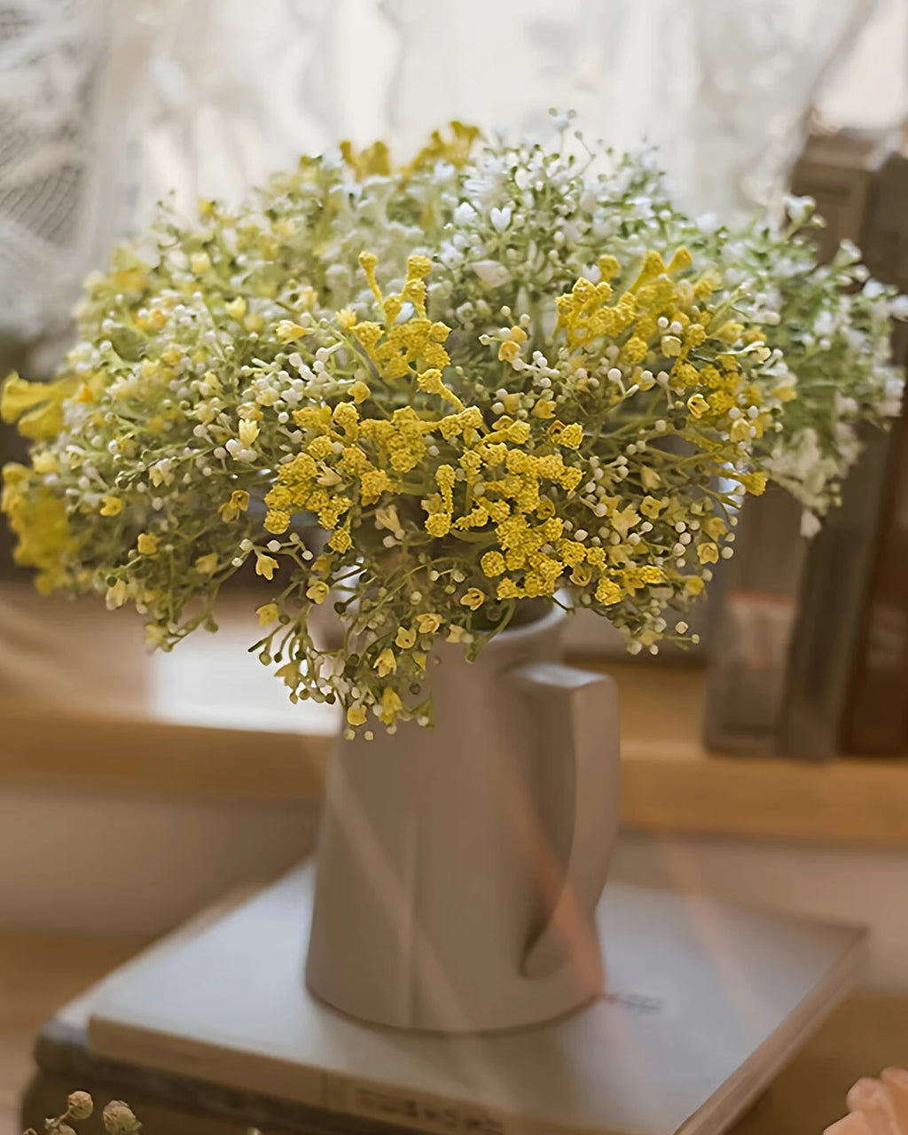 Baby's Breath Faux Flower Bouquet - 11"