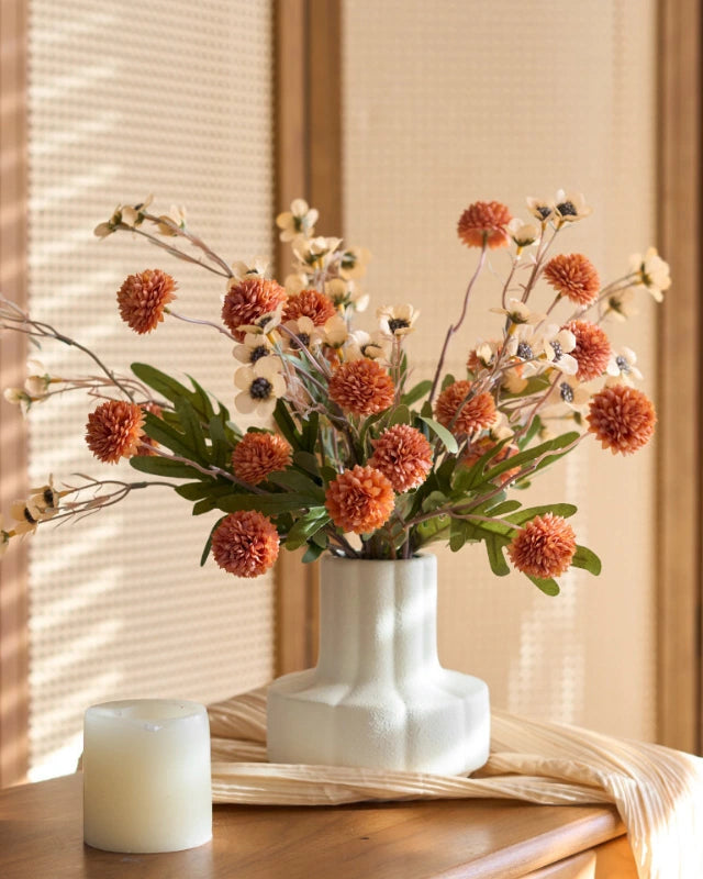 Ball Chrysanthemum Faux Flower - 20"