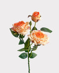 Burnt Edge Vintage Rose Faux Flower - 22"